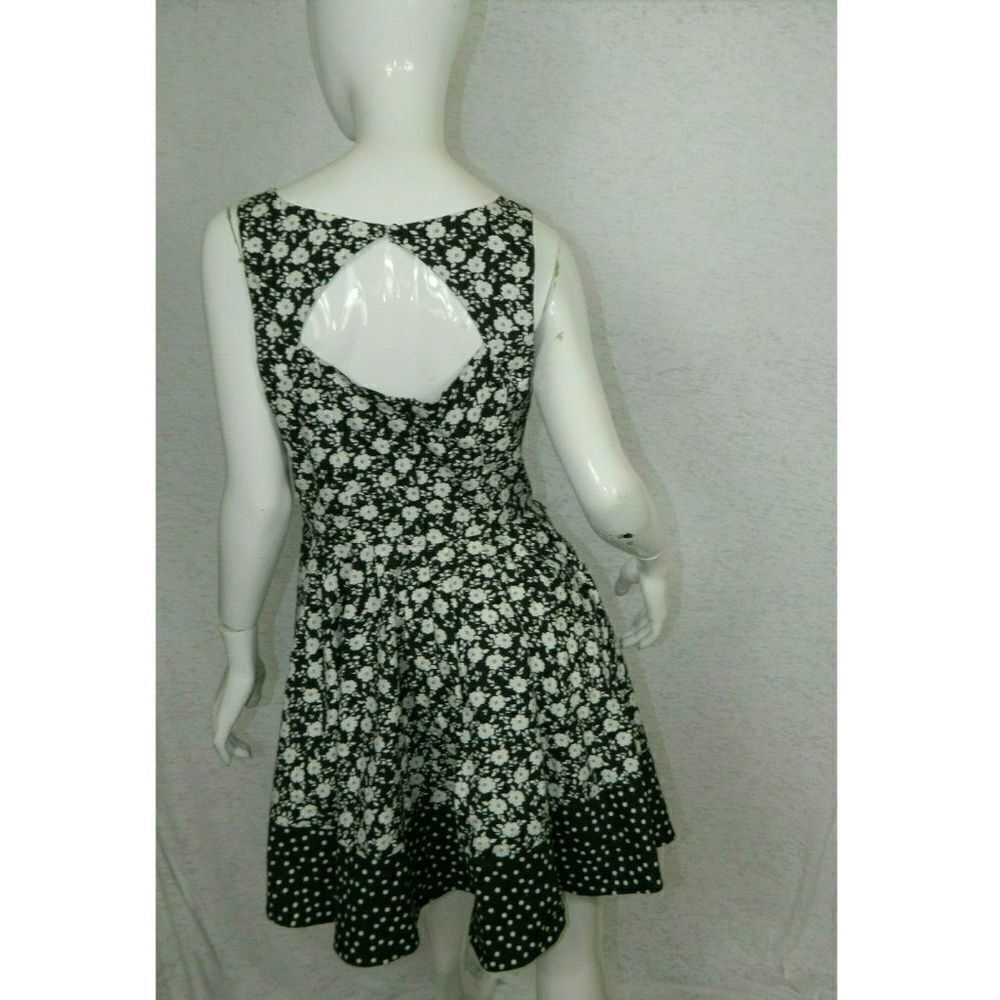 LC Lauren Conrad Dress Fit Flare Daisy Ruffle Sz 8 - Picture 2 of 8